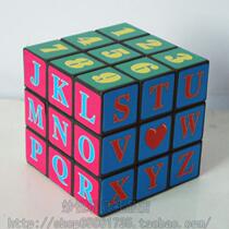 Special Rubiks Cube Puzzle Sticker Three-order Rubiks Cube Rubiks Cube Beginner Alphabet Childrens Toys