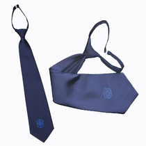 New security tie security clothing accessories mens dark blue non-slip zipper tie security