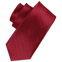 IFSONG mens dress for business tie 8CM groom wedding black and white red grey crushed flowers 