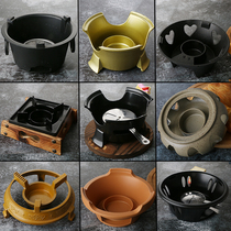 Japanese alcohol stove frame small hot pot Aluminum alloy liquid solid outdoor alcohol pot Cast iron dry boiler Commercial