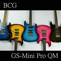 Japanese BacchusBCG Bacchus GStudio Professional QM Mini Travel Children Electric Guitar Multicolor