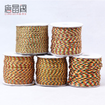 Cijingge multicolored rope Diamond rope Star Moon Bodhi Zi Fengyan Wen play Buddha beads bracelet Hand beaded braided rope accessories