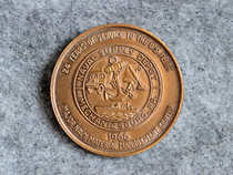 US Navy Supply Station for the Navys 24th Anniversary 1966 Challenge Coin