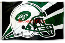 Foreign trade olive New York Jet outdoor Flag NFL New York Jet Helmet Flag
