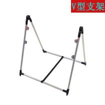 Fluorescent board special v-bracket stainless steel luminous blackboard advertising board rack is foldable