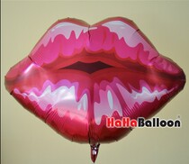 Changchun Balloons Import Qualiatex Aluminum Foil Balloon Valentines Day Suitors Wedding Wedding Big Red Lip Aluminum Foil