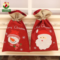 Christmas gift bag Christmas ornaments candy bag sack apple bag Santa Claus gift back bag