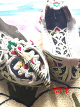 2015 new Nepali characteristic cowhide cloud head shoes hand embroidered leather