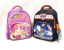 Rose Red Guangzhou Jincai Boy Girl Girl First Grade Students Cartoon Double Shoulder Backpack Casual School Bag