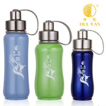 Glow Water Glass Stainless Steel Portable Student Space Cup Large Capacity With Handcup Female Creative Sports Kettle Tea