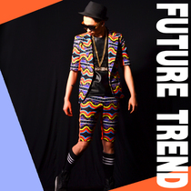 Exclusive ] Nightclub male singer DSDJ Right Zhilong GD Wave Wave Splicing Suite Bar Performance Accessories