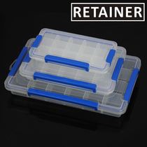 RETAINER multi-plaid transparent plastic parts Box storage box LEGO storage box sorting box