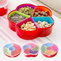 European modern living room candy plate melon seeds dried fruit snack box with lid fruit platter plastic creative home