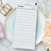 Scrapbook DIY Handbill Album Decoration Stickers Handbill Decorative Flat Letter Sticker 1 Sheet Clothing