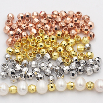 American imported 14K gold beads laser beads small gold beads scattered beads handmade DIY beaded material bracelet accessories