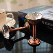 Simple ultra-value curtains hanging ball wall hook wall hook crystal decoration accessories Flow sume strap buckle Home Accessories Accessories