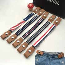 Childrens new elastic elastic belt anti-pants off snap buckle boys and girls belt baby kindergarten pants