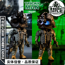 Spot FigureBase 5 inch Q version movable doll 160SOAR aviation regiment land aviation pilot TM004