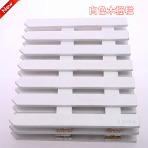 White Wood Fencing Sheet Wood Fence Wood Fence Wood Fence Interior Decoration Solid Wood Field Park Guard Rail Fence Christmas Decorations