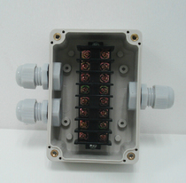 Waterproof junction box One-in-two-out plastic waterproof case 8-bit terminal box 10a-wire box 1 in 2 out of box