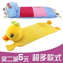 Autumn and winter baby baby childrens pillow 0-1-3-6 years old anti-biased head full cotton lengthened cartoon buckwheat pillow stereotyped pillow