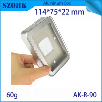 SZOMK114 * 75*22 Acrylic Panel small access control card reader housing ICID card reader induction housing