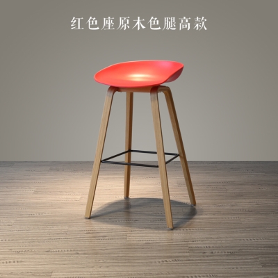 Modern Jane z about Denmark Nordic style solid wood bar chair creative bar chair bar chair bar chair high foot bar stool home height