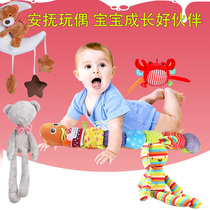 Baby soothing towel Plush toy doll fabric soothing hand puppet baby can bite the saliva towel 0-1 years old to sleep with