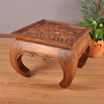 Thai crafts Southeast Asian wood carving Elephant coffee table Thai living room creative log small table tea set Coffee Table