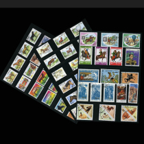 World Foreign Animals and Horses thematic stamps 100 different collections full of 100