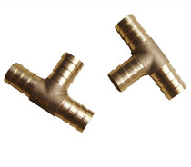 Straight-through pagoda connector one-character cross T pagoda copper pagoda head water pipe joint 6 8 10 12mm