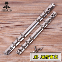 Loved-leaf notebook stainless steel binder A5A6diy handmade leather tools cow leather leather leather art leather carving tools