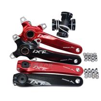 IXF mountain bike integrated hollow tooth plate left and right cranks a set of modified single disc hollow tooth plate crank center shaft
