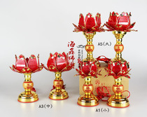 Haixin Buddha lamp Buddha lamp Guanyin Lamp Changming Lamp Red Lotus Lamp Lotus candle A1A3A5