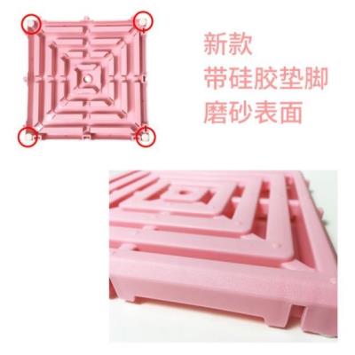 Shower Room Suction Shower Bath Mat High Plate Bathroom Riser Mats Foot Mat Waterproof Mesh Toilet Slip-Out Hollowed-out