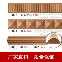 European-style solid wood lines Dongyang wood carving ceiling shade line TV background wall carved border strip wood line decoration