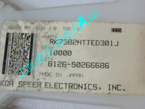 SMD Resistance RK73B2HTTED301J 1206 300R Accuracy 5% KOA