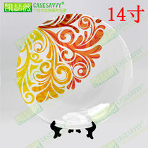 14-inch pattern porcelain plate hanging plate decorative plate wall sitting plate setting plate Ceramic plate creative home craft gift plate