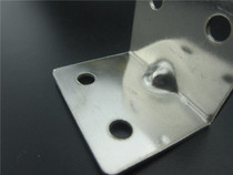 High-grade film stainless steel angle code mirror bracket 38 wide 90 degree right angle bracket 4 hole bracket