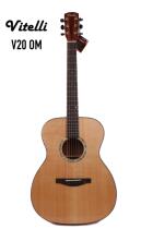   vitelli vitelli 41 inch 40 inch handmade veneer folk acoustic guitar V20OM gift bag