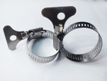 Stainless steel with handle-type hoops pipe clamp pipe with hoop-hoop windpipe clamp handle clamp 8-76mm