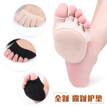 Anti-wear artifact five-finger socks women cotton invisible high-heeled shoes short half-Palm socks shallow boat Socks Socks anti-pain toe women