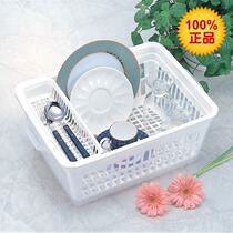 Japanese original Imported Kitchen Shelve Cutlery Cutlery Basket Bowls Pan Spoon Containing Rack Dust with lid Leachate bowl rack