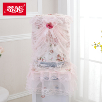 Tito drinking water Machine cover two-piece water bucket dust cover Korean version of pastoral lace modern simplicity