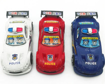 F1322 long pull-wire police car 10 ups-pull-wire police car childrens toy ground stall toy Yiwu 2 Yuan