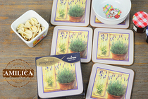 British famous Pimpernel Lavender wooden coaster) Heat insulation pad) Portmeirion thin gift box