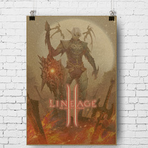 Lineage2 Heaven II NCSoft MMORPG Game Poster