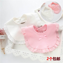 New foreign trade original single baby bib Princess bib lace bib cotton saliva towel dress small bib