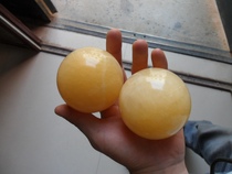 Natural topaz fitness ball fitness handball health ball father's day old birthday gift extra large 68mm