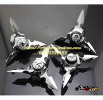 Applicable Harley XL883 XL1200 X48 X48 glider retrofit front axle cover flywheel Skull skull head anti-fall cover